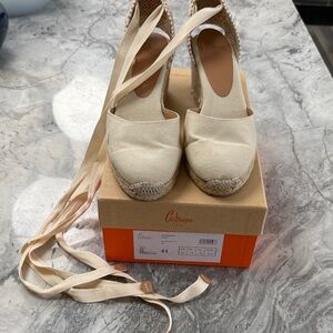 Castaner Women's Tan Espadrille Wedges